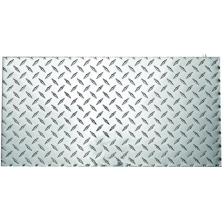 STANLEY 4221BC 24 in. x 12 in. Diamond Plate 1/10 Gauge Polished Aluminum Finish N316364